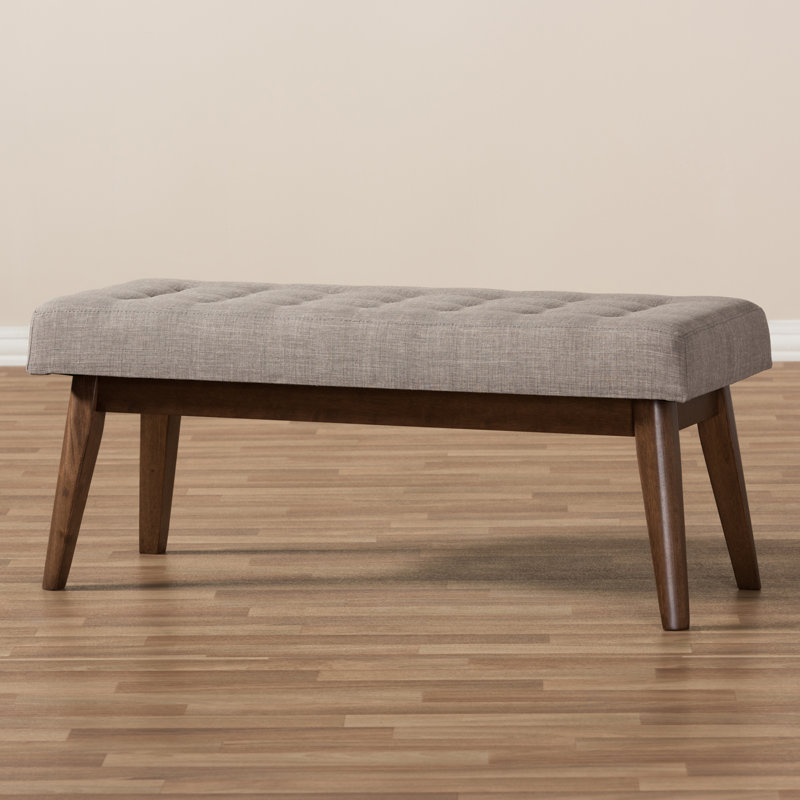 Faria MidCentury Wood Entryway bench & Reviews AllModern